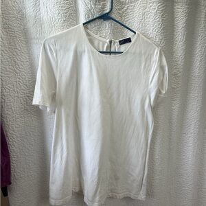 White womens Crew Neck Shirt